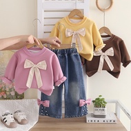 Live Supply Children 2026 Sweet Sweatshirt Suit Baby Girl Fashion Spring Autumn Two-Piece Suit 2026.