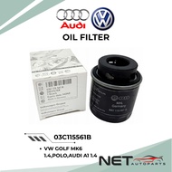VOLKSWAGEN OIL FILTER 03C115561B VW GOLF MK6 1.4 JETTA AUDI A1 1.4