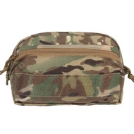 Tactical MOLLE Admin Panel Pouch, Multicam Large Volume Utility Tool EDC Bag for Vest Duty Belt