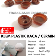 Klem Plastik Cermin Kaca  - Tahanan Penjepit Sudut Penahan Siku Kaca Cermin