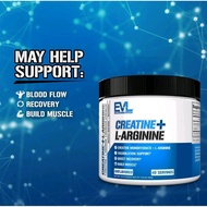 EVLution Nutrition Creatine + L-Arginine Unflavored 7.05 oz (200 g) Fitness Muscle & Smooth Blood
