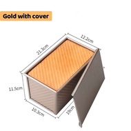 W4B6 Toast Box Non-Stick Loaf Pan Tin Pullman Boxtray Bread Home450g Rectangular Toast Bread Bekas R