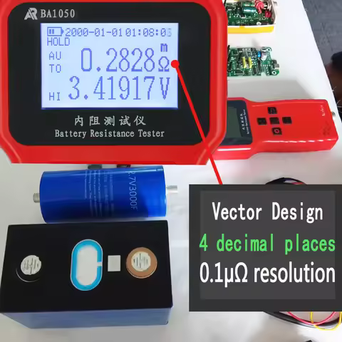 BA1050 Vector 0.2% High precision Battery Internal Resistance Tester 100V Battery Internal OHM Meter