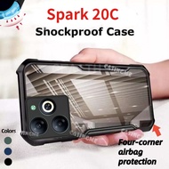 SPARK 20C Airbag Clear Phone Casing For Tecno Spark 20C Spark20C 20 Spark20 C 2023 4G 5G Silicone Transparent Phone Case Acrylic Shockproof Bumper Soft TPU Back Cover