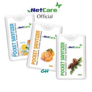 Netcare Hand Sanitizer Pocket Spray 20ml Bundle (Pine, Orange, Cool Tea) With 75% Alcohol Liquid - K