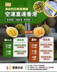 Dury Dury 馬來西亞貓山王/黑刺榴槤 （A/B果）