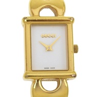 【日本直送】Gucci GUCCI 腕錶 1800L 鍍金 石英 指針式顯示 白色錶盤 女士款【二手】