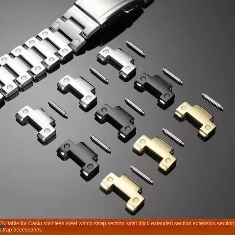 19x10.2mm Concave convex mouth Stainless steel strap extended sections For Casio DW-5600 GMW-B5000 G