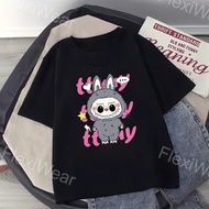 COD🚚 T Shirt Perempuan baggy shirt LABUBU 100 cotton t shirt 5xl shirt baju putih kosong