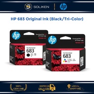 HP 683 Original Ink Advantage Cartridge (Black/Tri-color) - Compatible HP DeskJet Plus Ink Advantage