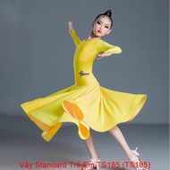 Standard Children's Competition Dress TS185 (TS185) - Yellow + Size