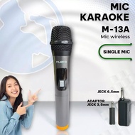 Microphone Profesional Wireless FLECO M-13 & F-103D DOUBLE / Mic Karaoke Tanpa Kabel