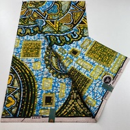 African Grand super wax fabric African Batik Cloth Gold Sand Cotton Traditional Floral Fabric