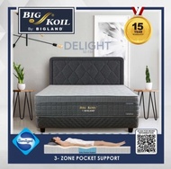 springbed big koil delight 3z t36 bigland full set