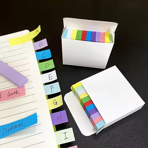 Colorful Mini Sticky Notes - 11 Assorted Colors, Self-adhesive sticky notes, Ideal For Students & Or