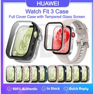 Huawei Watch Fit 3 / Huawei Fit 3 Sarung Full Built‑in Tempered Glass Cover
