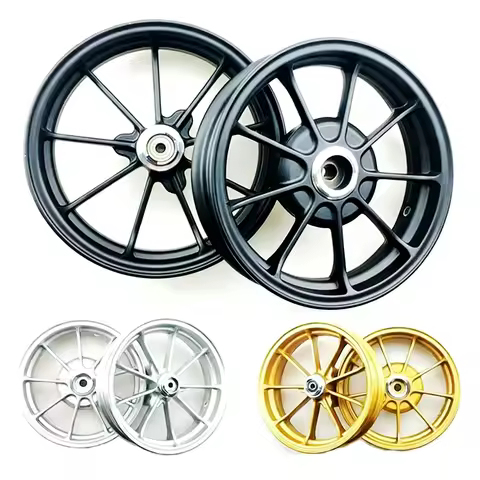 For Honda DIO50 AF18-28 Z4 ZX34 35 38 56 E-Scooter 10*2.15J Alloy Front Rear Wheel 1 Set Rim Ring-Ty