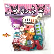 833-1 Kids Girl Kuromi Casher Set Pretend Play Toys Cash Register Mainan Budak Casher Gift