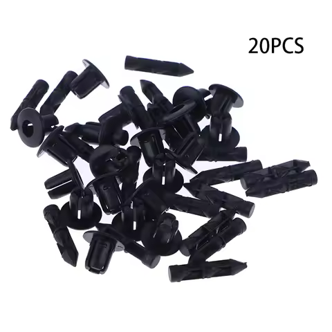 20PCS 6mm Fastener Clips Push Retainer Pin Rivet For Motorcycle Plastic Rivet Fairing Clips Accessor