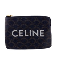二手CELINE Triomphe 零錢包、卡片包、皮夾、錢包，品牌ブラウン