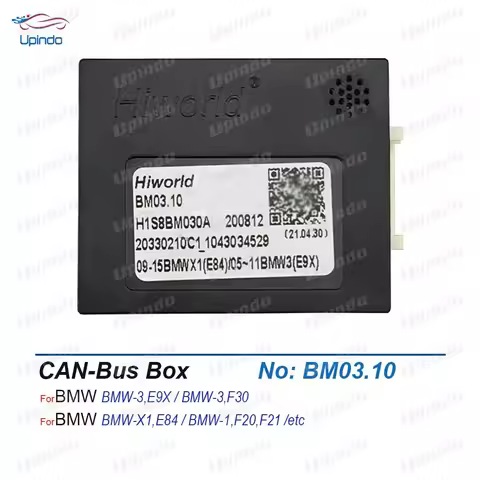CAN-Bus Adapter for BMW 1/X1/3/E9X/F30/E84/F20/F21 Android Head Unit - Car Radio CANBus Decoder Acce