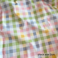 Width 160cm/60'' Combed Cloth, Cotton Fabric, Baby Cloth, Check Fabric, Kain Cotton