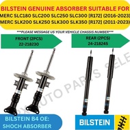 BILSTEIN GENUINE ABSORBER (FRONT, REAR) FOR MERC SLC180 SLC200 SLC250 SLC300 SLK200 SLK250 SLK300 SL