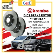 Brembo Rotor Toyota New Alphard AGH30 (2015-2022) , New Vellfire ANH30 Front Disc Brake Rotor