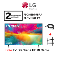 LG 75'' QNED75 75QNED75SRA 4K Smart QNED TV with Quantum Dot NanoCell Television (FREE HDMI CABLE and TV BRACKET)