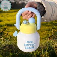 GentleHappy Cute Cherry Milk Cup 800ml Kids Water Sippy Cup Cute Leakproof Cartoon Plastic Cup Drink
