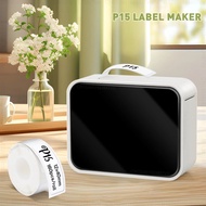 Thermal Printer P15 Portable Mini Printer Inkless Bluuetooth Adhesive Sticker Labeller Similar As D1