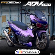 Honda ADV 160 Full body Fullblock Decal Sticker - Latest Simple Racing Color Gradient Design ADV 160