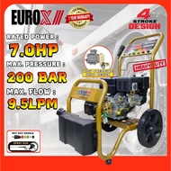 EUROX EHY4001 200Bar 7.0HP 196cc 4-Stroke Design Heavy Duty High Pressure Washer Mesin Water Jet Mes