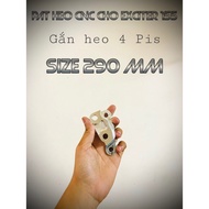 Pat CNC Ex155 Pig 4Pis Disc 290mm