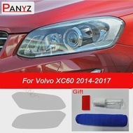 2 Pcs Car Front Light Transparent TPU Sticker Headlight Protective Film For Volvo XC90 XC40 XC60 S60
