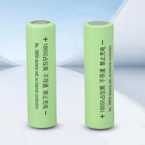 Iron 18650 Battery Shell Conductor 2-Unit Dummy Battery Placeholder Housing Case