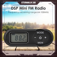 [eternally.sg] LCD Digital Display Mini Pocket Radio Retro Rechargeable FM Player Receiver
