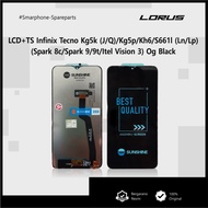 LCD+TS Infinix Tecno Kg5k (J/Q)/Kg5p/Kh6/S661l (Ln/Lp) (Spark 8c/Spark 9/9t/Itel Vision 3) Og Black