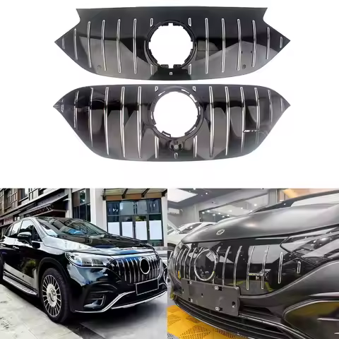 Front Racing Facelift Grill Upper Bumper Grilles Fit For Mercedes-Benz V295 EQE350 EQE450 EQE500/X29