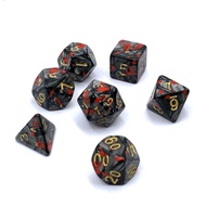 DND Dice Set Table Game Dice for Dungeons and Dragons Role-Playing RPG Dice Blood Stain Dice