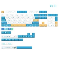 Will Ocean Trip XDA Keycaps for GK61 64 68 87 104 108 MX Switch Mechanical Keyboard