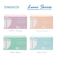 MEDICOS Ultrosoft 4ply Lumi Series Adult Surgical Face Mask (Short Earloop) (KKM Approved) 50 pcs / box