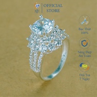 Nhẫn Bạc Nữ JQN Nhẫn Đính Đá Cao Cấp Cực Đẹp N26