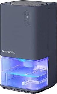 Mistral MDH012 - Table Top Dehumidifier, 1.2L deposit capacity, up to 320mL/day, coverage up to 30m3
