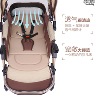 Wangbaby高景觀嬰兒推車可坐可躺輕便摺疊寶寶傘車四輪嬰兒車童車