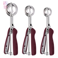 Cookie Scoop for Baking Set of 3, Ice Cream Scoop Stainless Steel, Cookie Dough Scoop, Cupcake Scoop