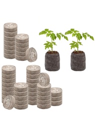 20/40/60/80Pcs 30mm Peat Pellets For Seedlings, Seed Starter Pods Seed Starting Plugs Soil, Compress