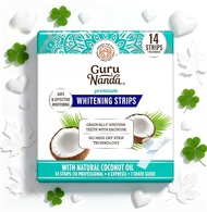 Guru Nanda แผ่นแปะฟันขาว Whitening Strips สูตรพรีเมียม ปลอดภัย ไม่มีสารพิษ ใช้แล้วฟันขาวใส สวยเป็นธร
