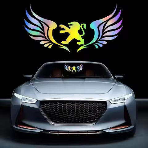 Vinyl Car Styling Reflective Laser Warning Stickers for Peugeot 407 206 107 307 308 406 408 208 301 