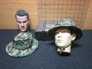J1經理裝備 SS海軍陸戰隊1/6數位迷彩濶邊帽一頂 mini模型